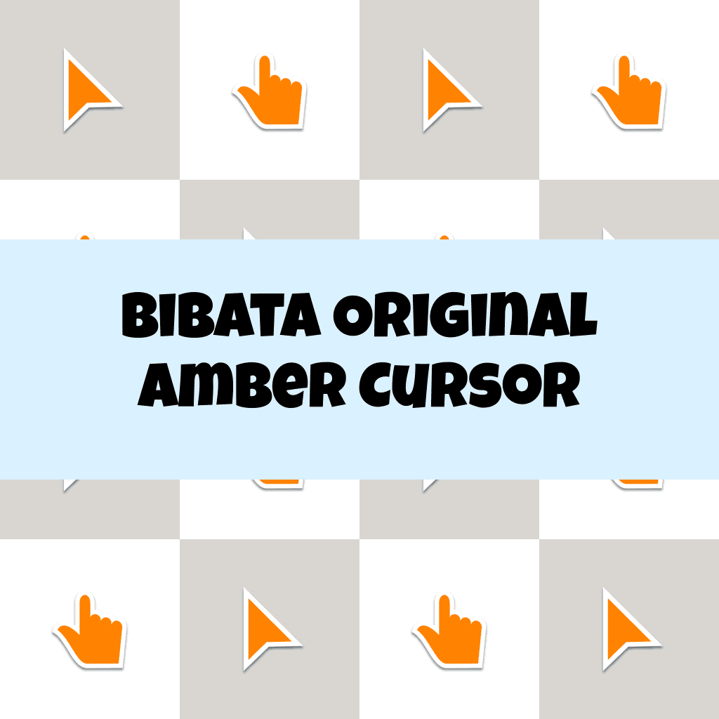 Preview Bibata Original Amber Cursor custom cursor pack