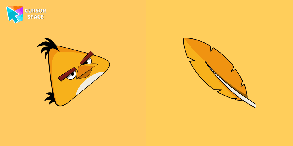 Angry Birds Chuck cursor cursor pack